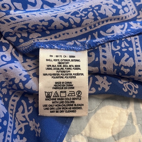 Anthropologie HD In Paris 100% Silk Moonset Asymmetrical Handkerchief Hem Tank 8 - Picture 5 of 6